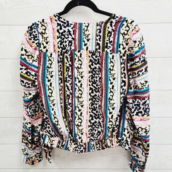 Marie Oliver Silk Faux Wrap Top - Picture 8 of 12